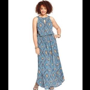 Lucky Brand Keyhole Maxi Dress